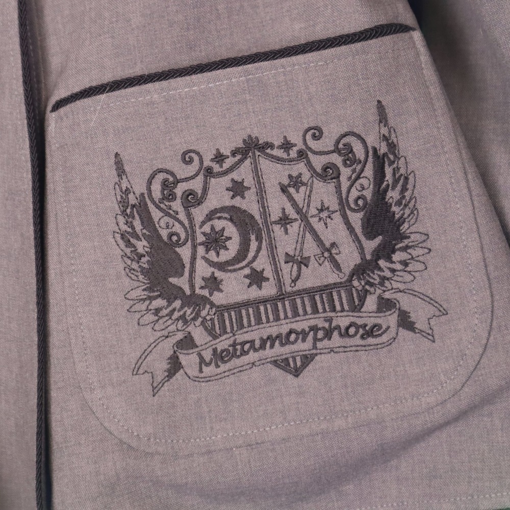 Metamorphose Name of Guardian Jacket Grey Military Goth Lolita EGL Japan - Picture 4 of 12